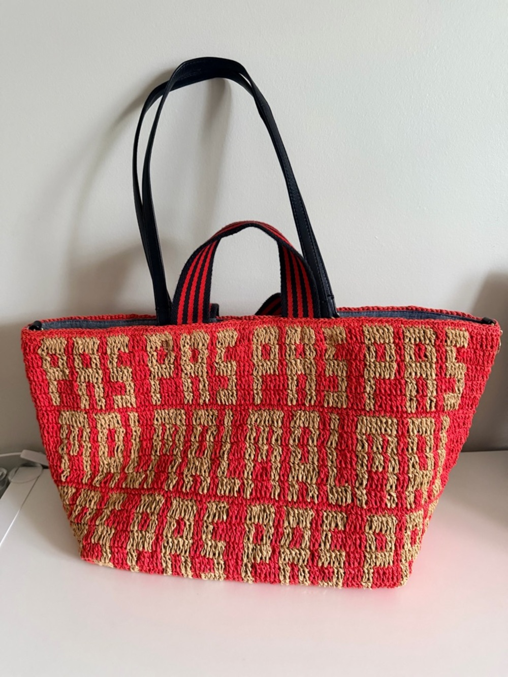 Clare V. Bateau tote - raffia poppy pas mal - Picture 4 of 9
